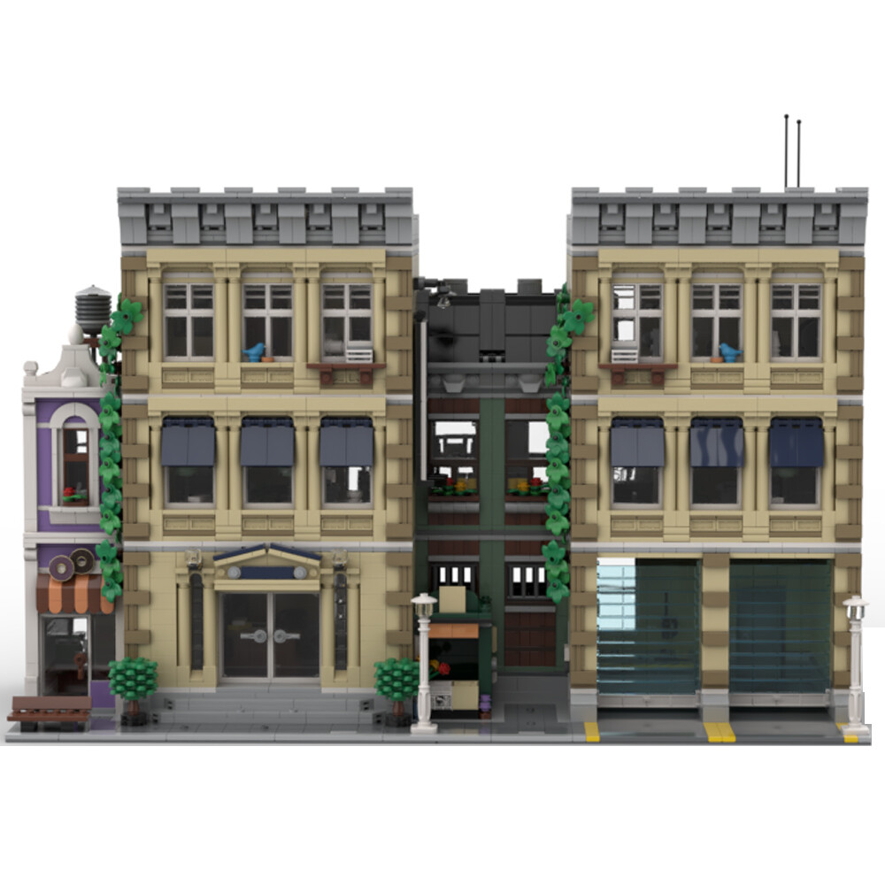 ZITIANYOUBUILD Plus-size Police Station with Garage Modular Building 5321 pieces
