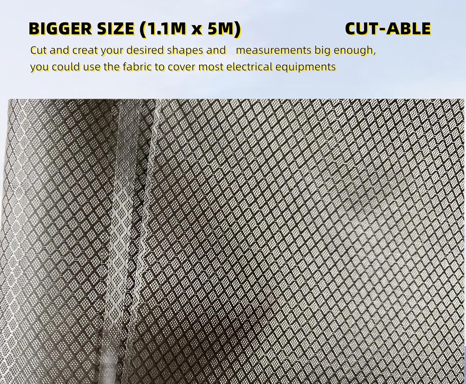 Faraday Fabric Faraday Cloth for EMP Shield and Faraday Cage 43.3