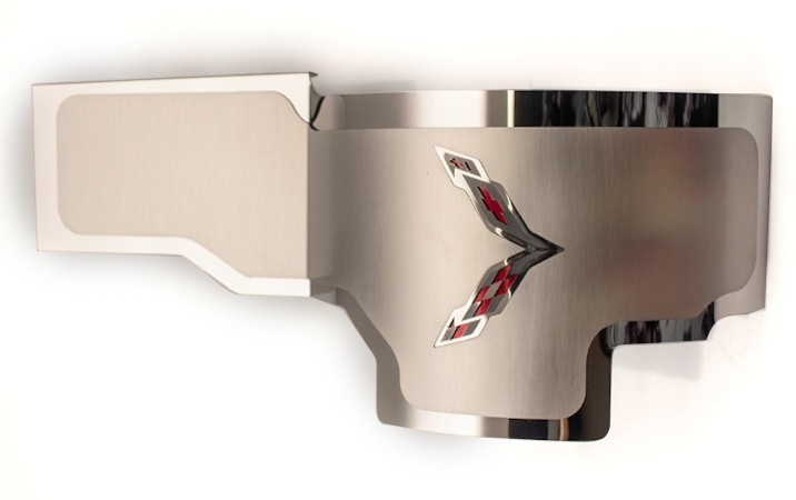 2014-2019 C7 Corvette Z06 - Alternator Cover Crossed Flags Emblem 2014-2019 C7 Corvette Z06 - Alternator Cover Crossed Flags Emblem