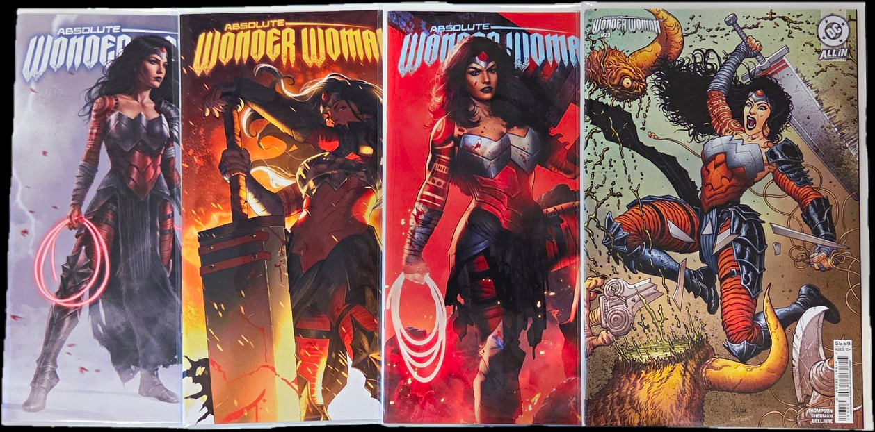 Absolute Wonder Woman 19, 20, 20, 24, Wonder Woman 4 Comic Lot Absolute Wonder Woman 19, 20, 20, 24, Wonder Woman 4 Comic Lot