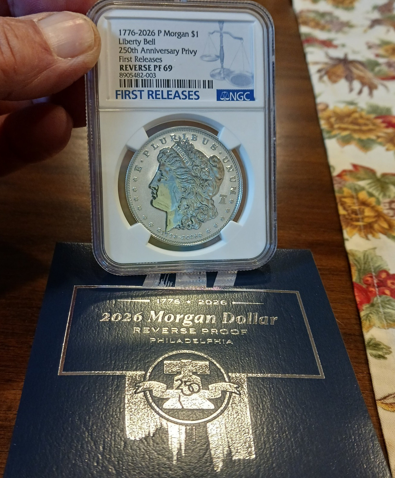 1776–2026-P Morgan REVERSE NGC PF 69 FIRST RELEASES 250th Privy / OGP 1776–2026-P Morgan REVERSE NGC PF 69 FIRST RELEASES 250th Privy / OGP