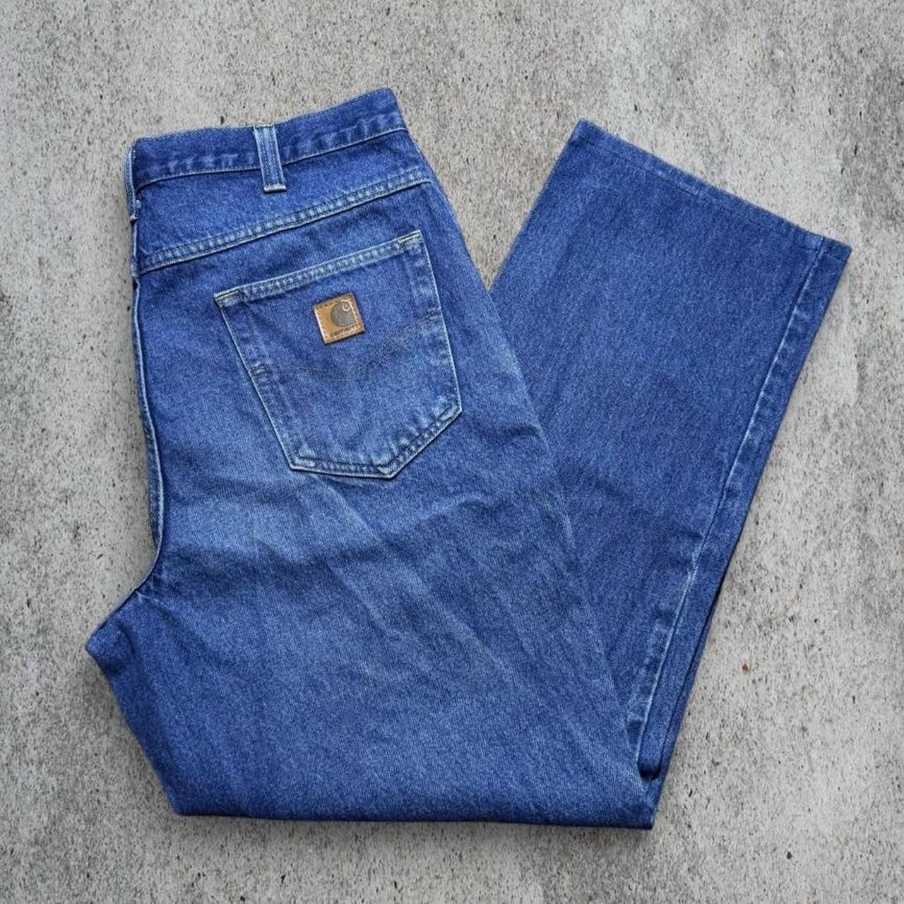 Vintage Carhartt Relaxed Fit Denim Jeans B17 DST 36x30