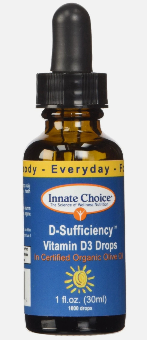 Innate Choice D Sufficiency Liquid Vitamin D3, 1 Fluid Ounce