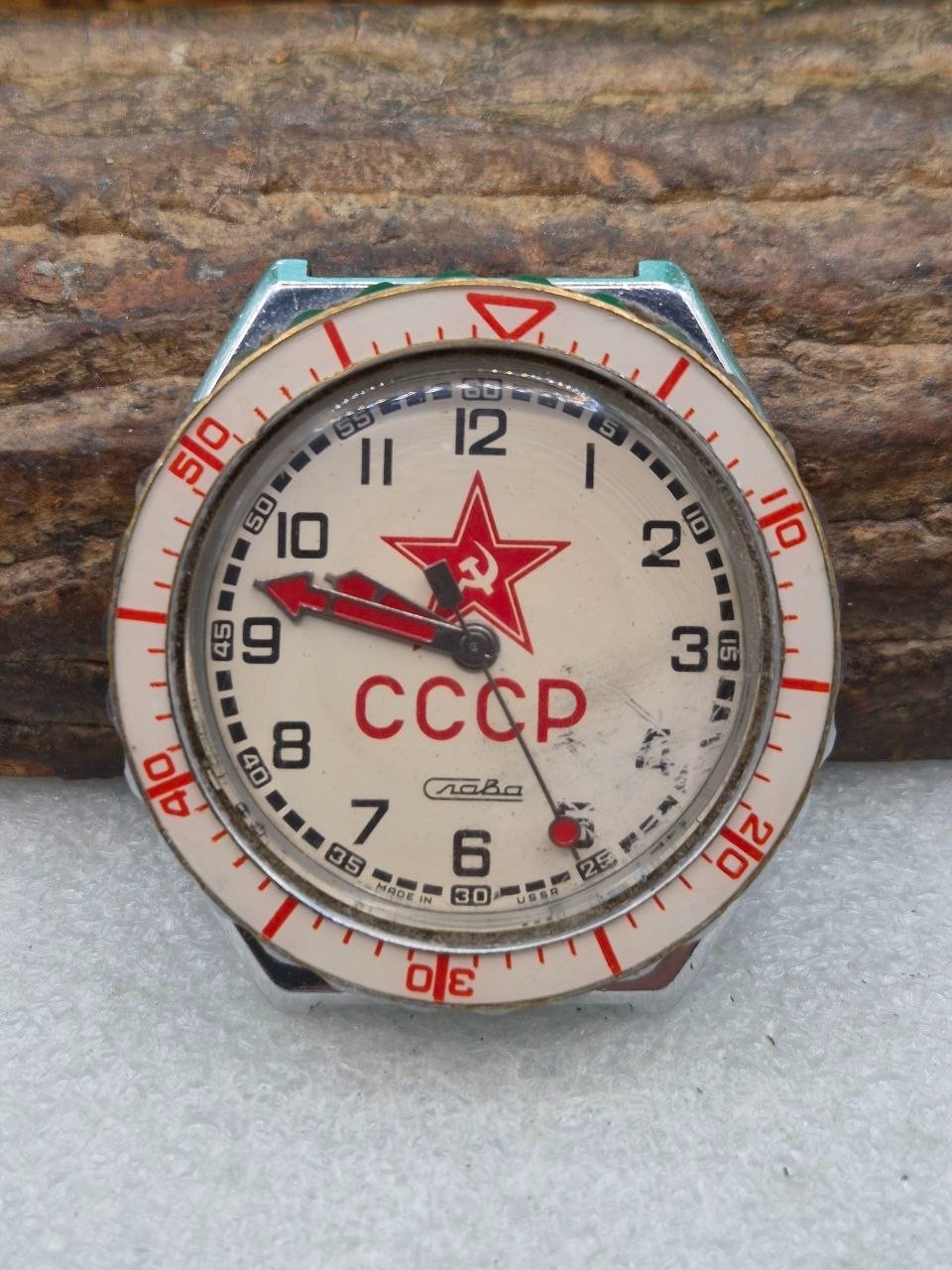 Men\'s electromechanical wristwatch SLAVA. Cal 3056А. Made in the USSR.