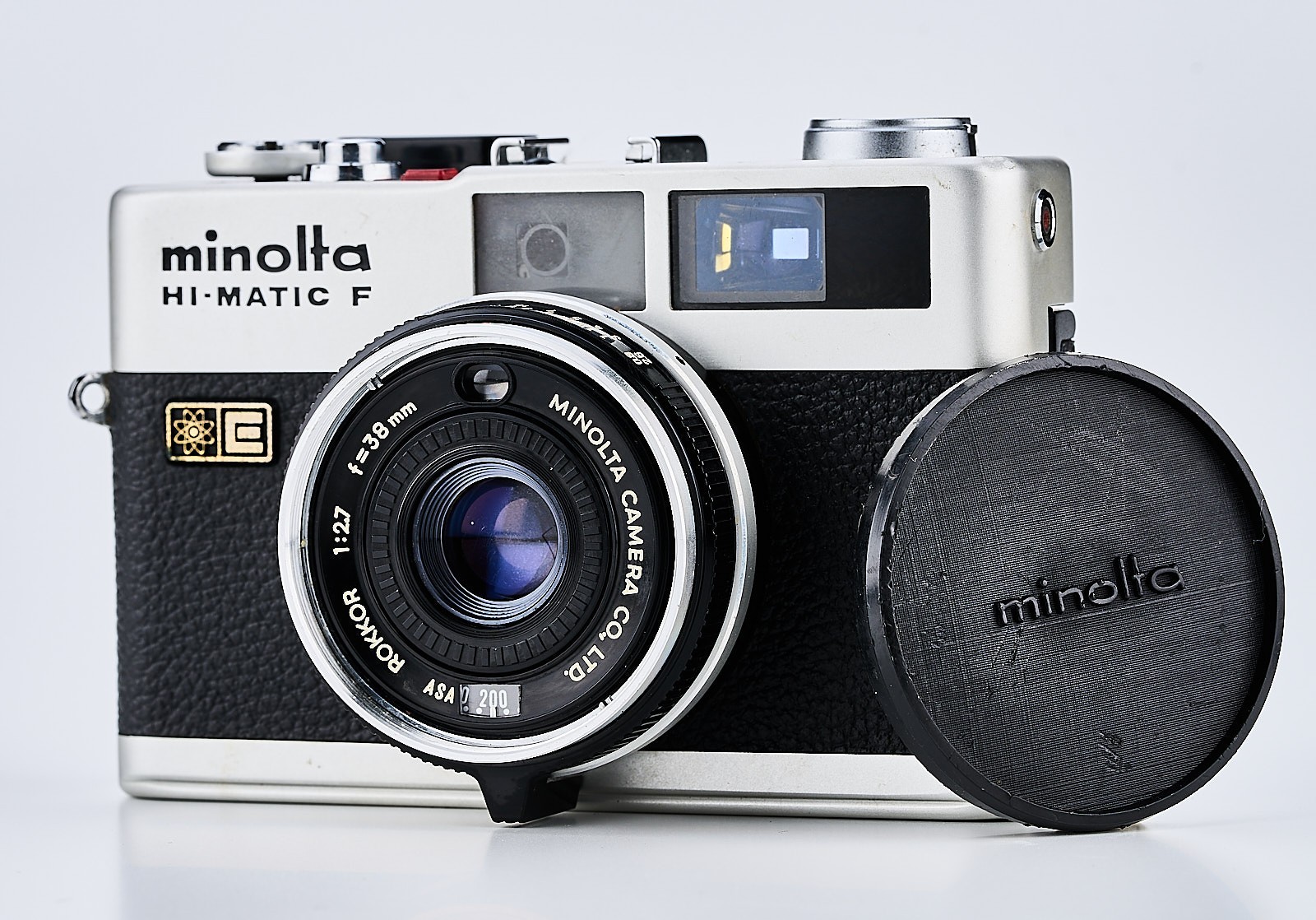 Tested [Near Mint] Minolta Hi-matic F Rokkor 38mm f2.7 Film camera From JAPAN