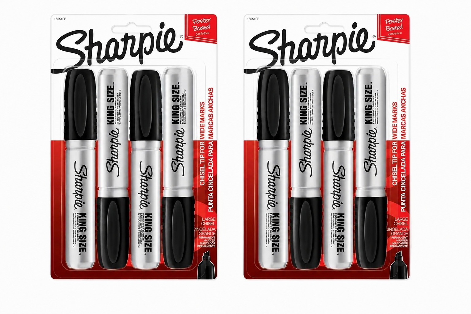 SHARPIE KING SIZE MARKERS 8 PACK CHISEL TIP BRAND NEW