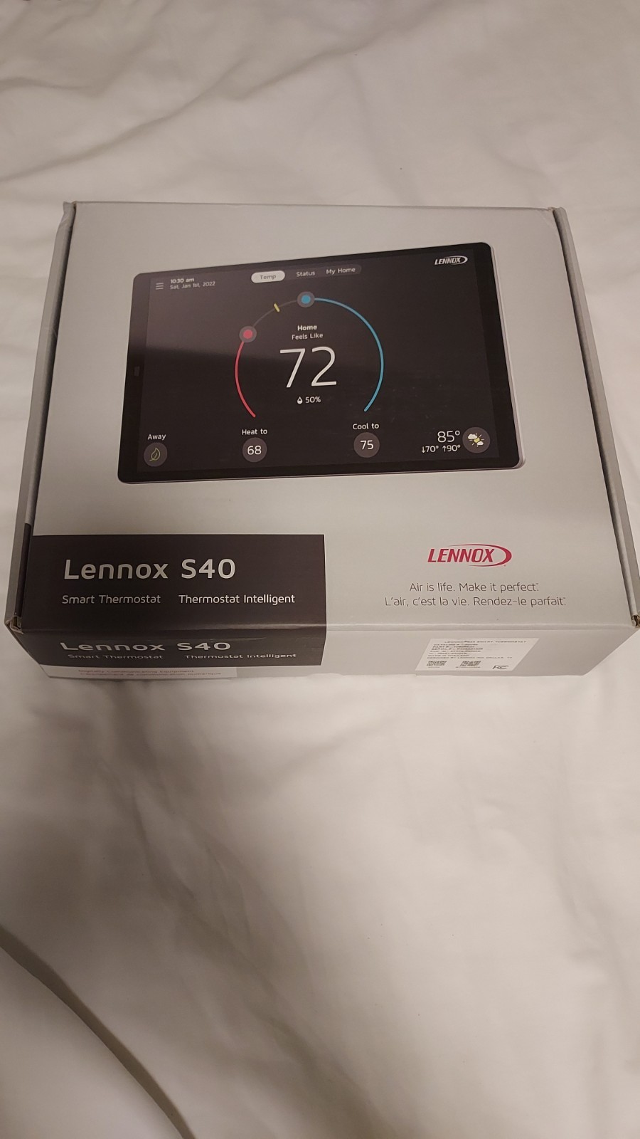 Lennox S40 (22V24) Smart Thermostat with Touchscreen Lennox S40 (22V24) Smart Thermostat with Touchscreen