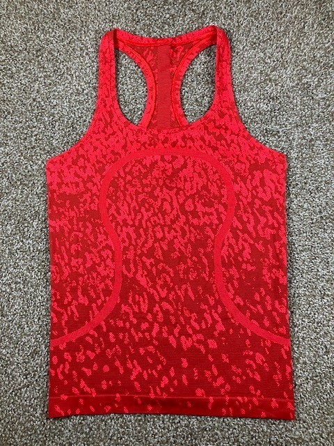 Lululemon Swiftly Tech Racerback Tank Top 2.0 Camo Red Rock Activewear Size 6