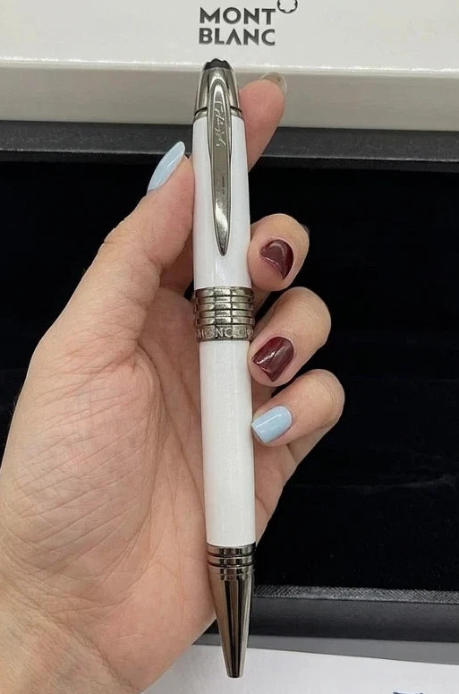 Montblanc JFK Special Edition White Silver Ballpoint Pen w/ Gift Box - NEW 2026