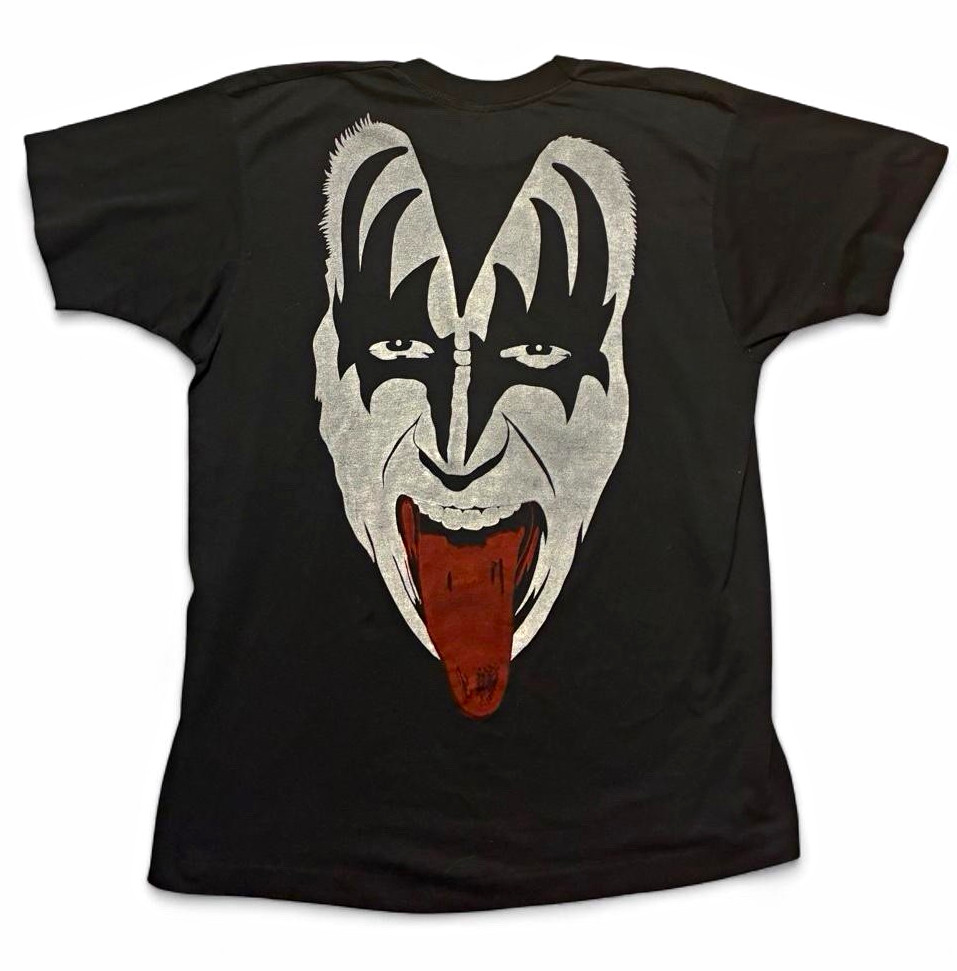 Screen Stars KISS 1st New York Convention 6/28/1987 Black Graphic Tee L