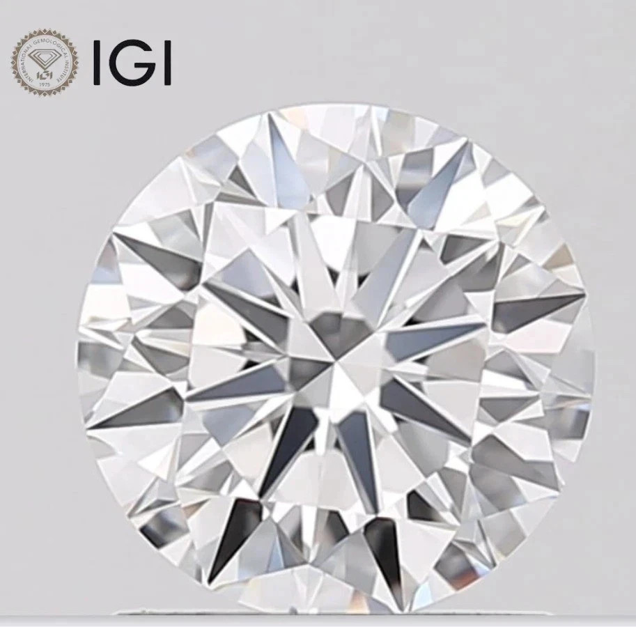 2.09 CT Loose Round Cut IGI CERTIFIED Lab Grown CVD Diamond D Color VVS1 Clarity