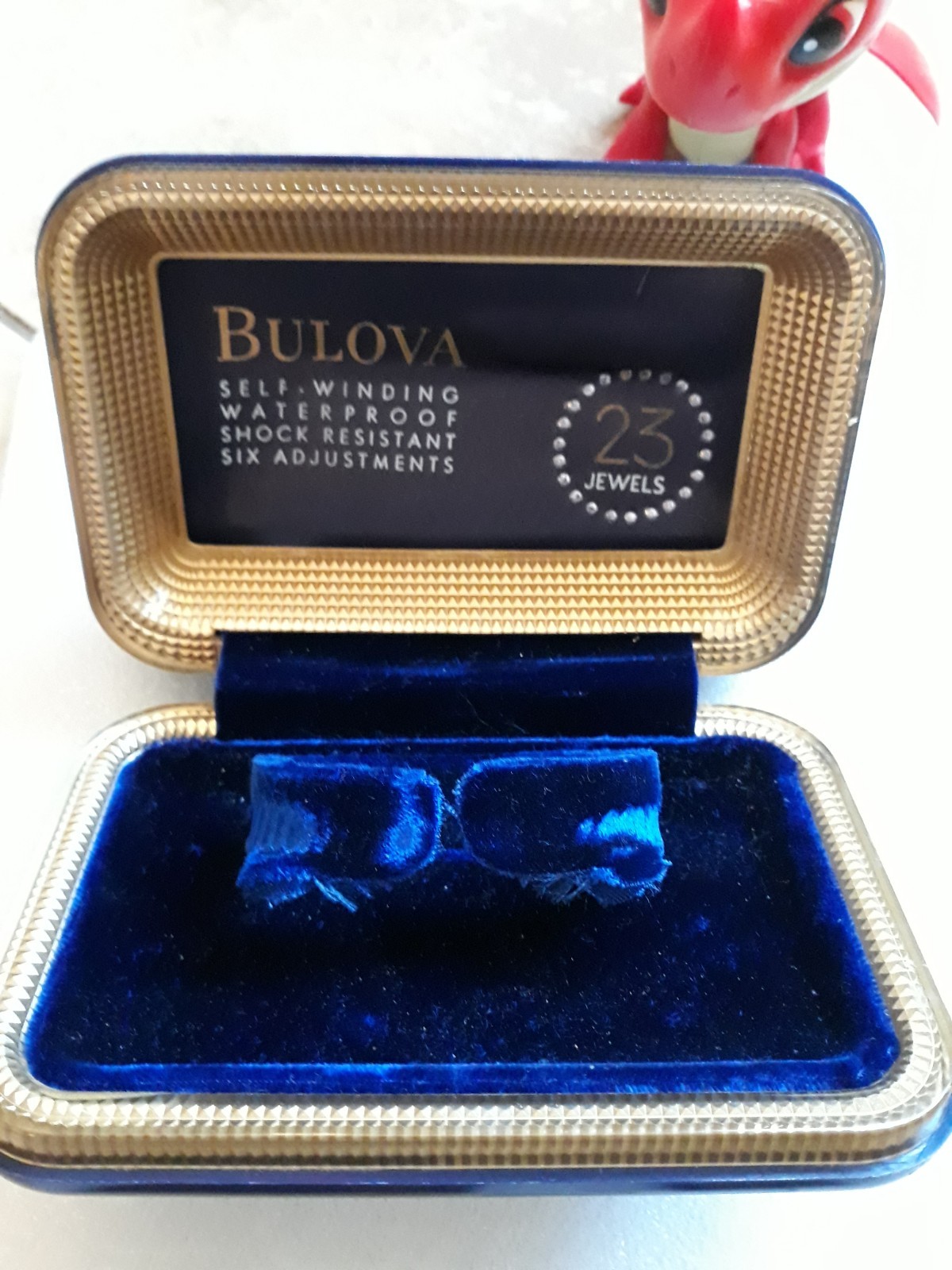 Vintage 1960\'s Bulova 23 Watch Box Blue--BOX ONLY-- Vintage 1960\'s Bulova 23 Watch Box Blue--BOX ONLY--