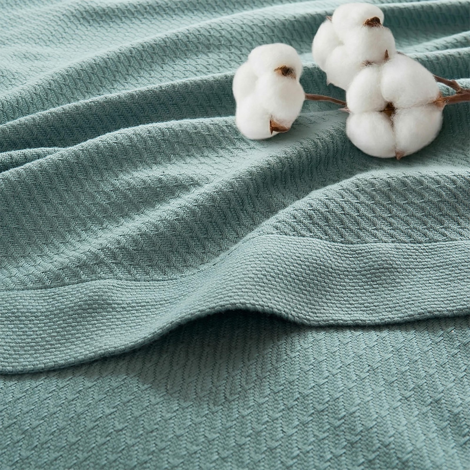 Madison Park 100% Egyptian Cotton Summer Blanket Full Queen Teal Madison Park 100% Egyptian Cotton Summer Blanket Full Queen Teal