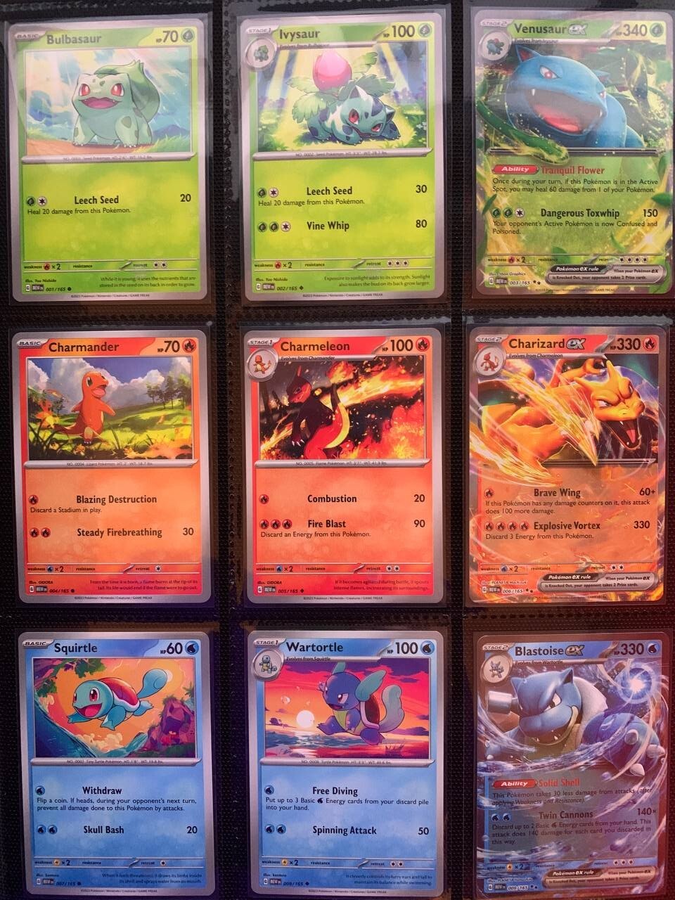 Pokemon 151 TCG - Complete Set 165/165 - All 12 EX & HOLO Cards - NM/M~