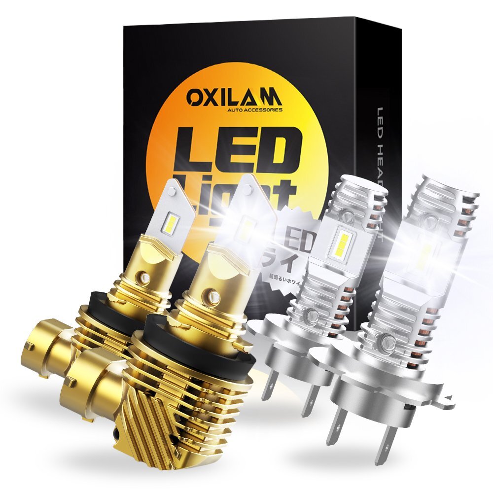 4x OXILAM H11 H8 H9 + H7 LED Combo CSP Headlight Kit Bulb Hi Low Beam Bright EAP