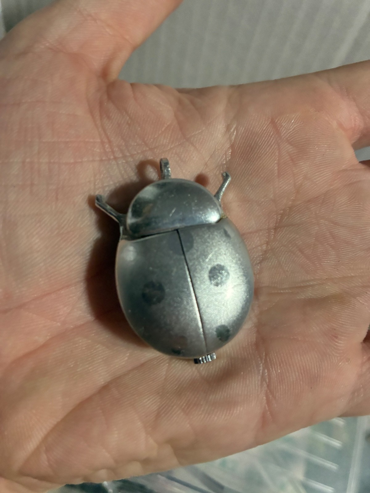 Vintage Mina Ladybug Aluminum Wind-Up Watch - Good Condition