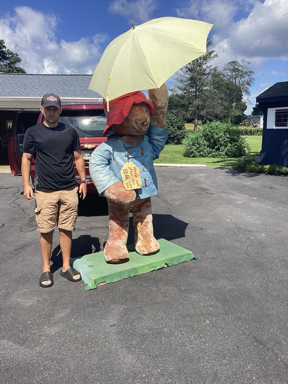 Life Size Store Display Moves Animatronic VTG Paddington Bear Plush Eden Toys