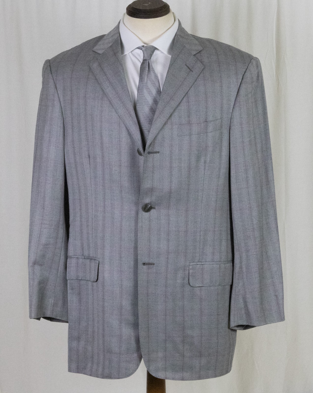 Minty Bespoke Ernesto Ermenegildo Zegna Trofeo Windowpane Sport Coat Trim 42 R