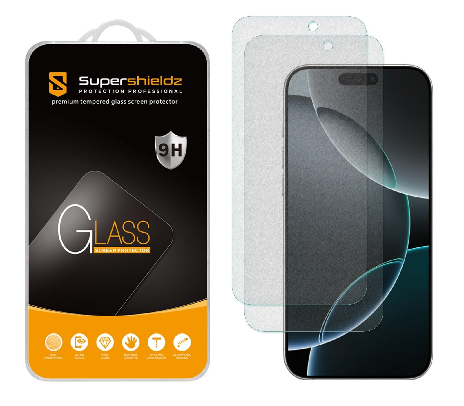 2X Anti-Glare Matte Tempered Glass Screen Protector for iPhone 16 Pro/17/ 17 Pro