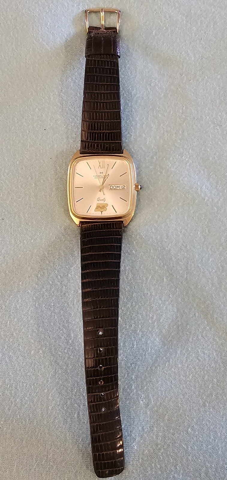 Hamilton Masterpeice Burlington Northern Day Date Tank Styl WristWatch 746003-14