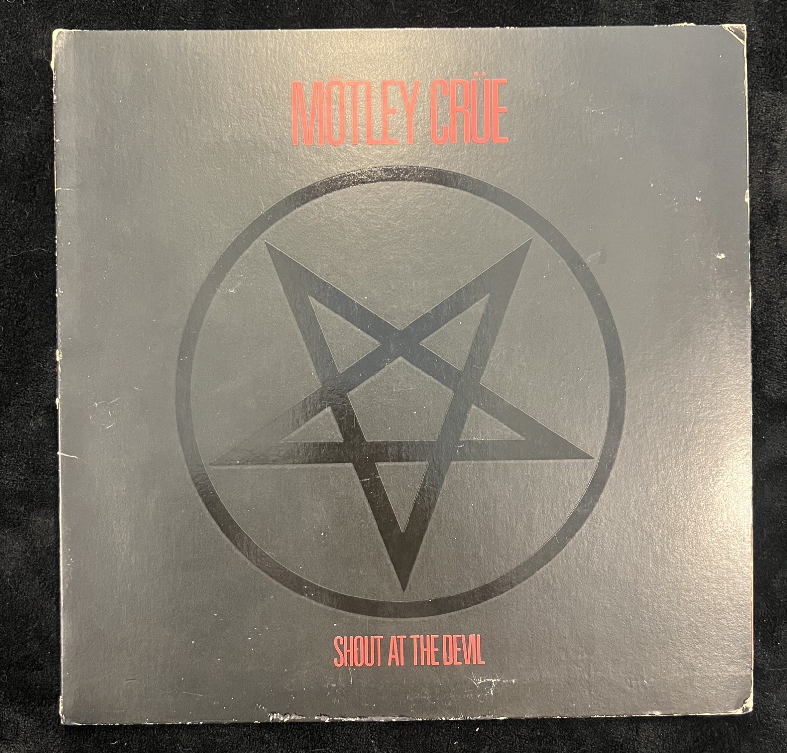 Motley Crue Shout At The Devil LP 1983 E1 60289 Pentagram Cover Vinyl VG