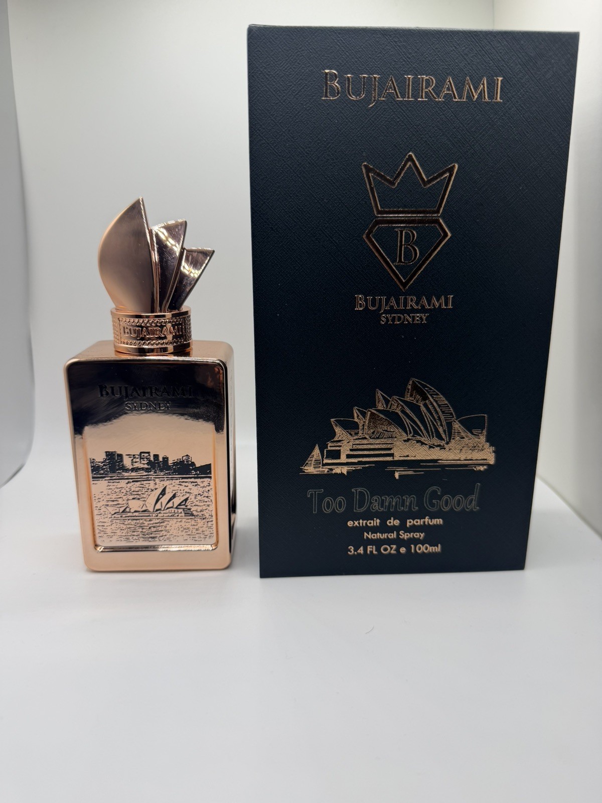 BUJAIRAMI Too Damn Good Extrait de Parfum  3.4 fl oz LIMITED EDITION Bottle 