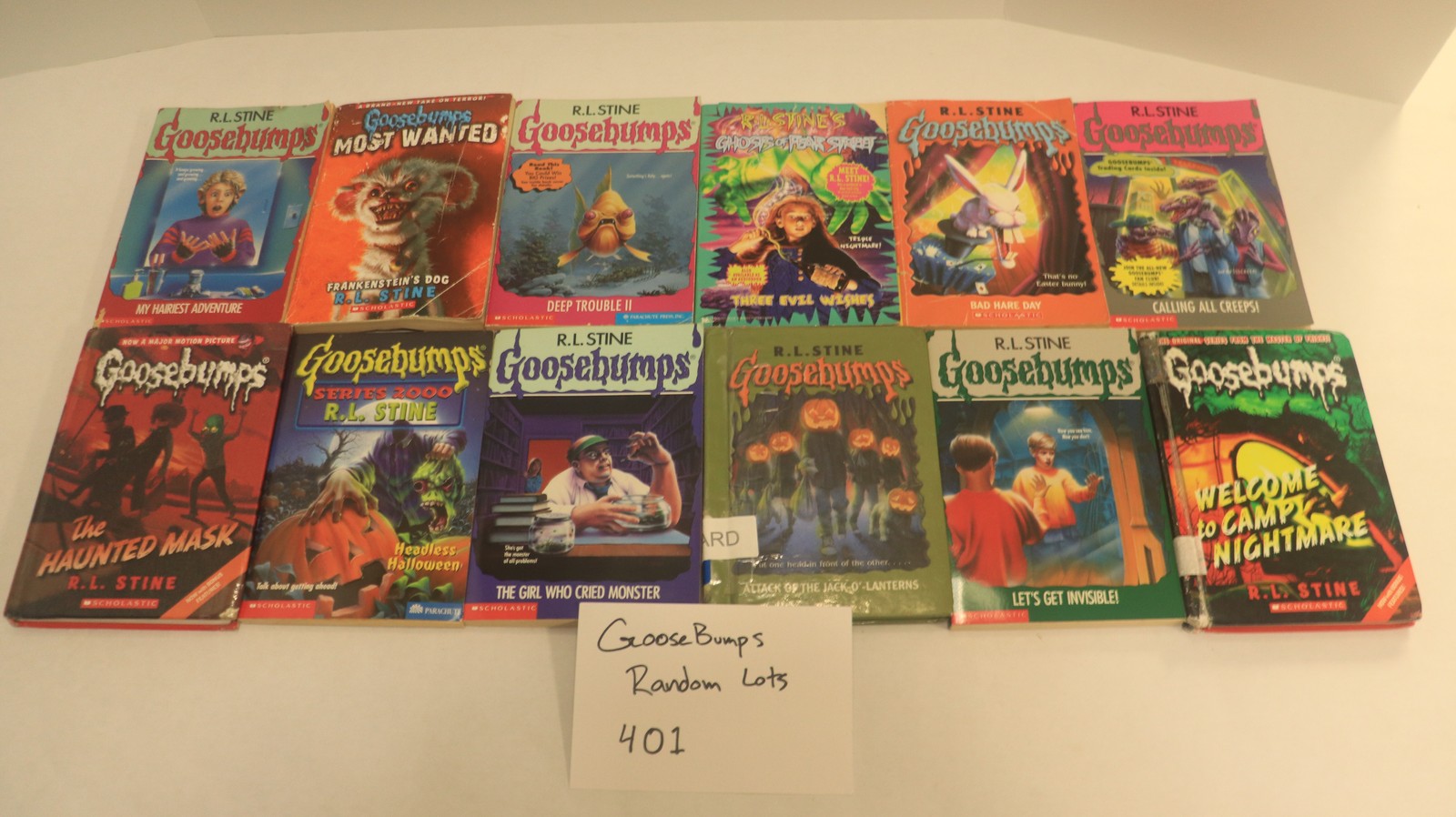 Goosebumps Books Lot of 10 Random Mix R.L. Stine Paperback Original and Newer