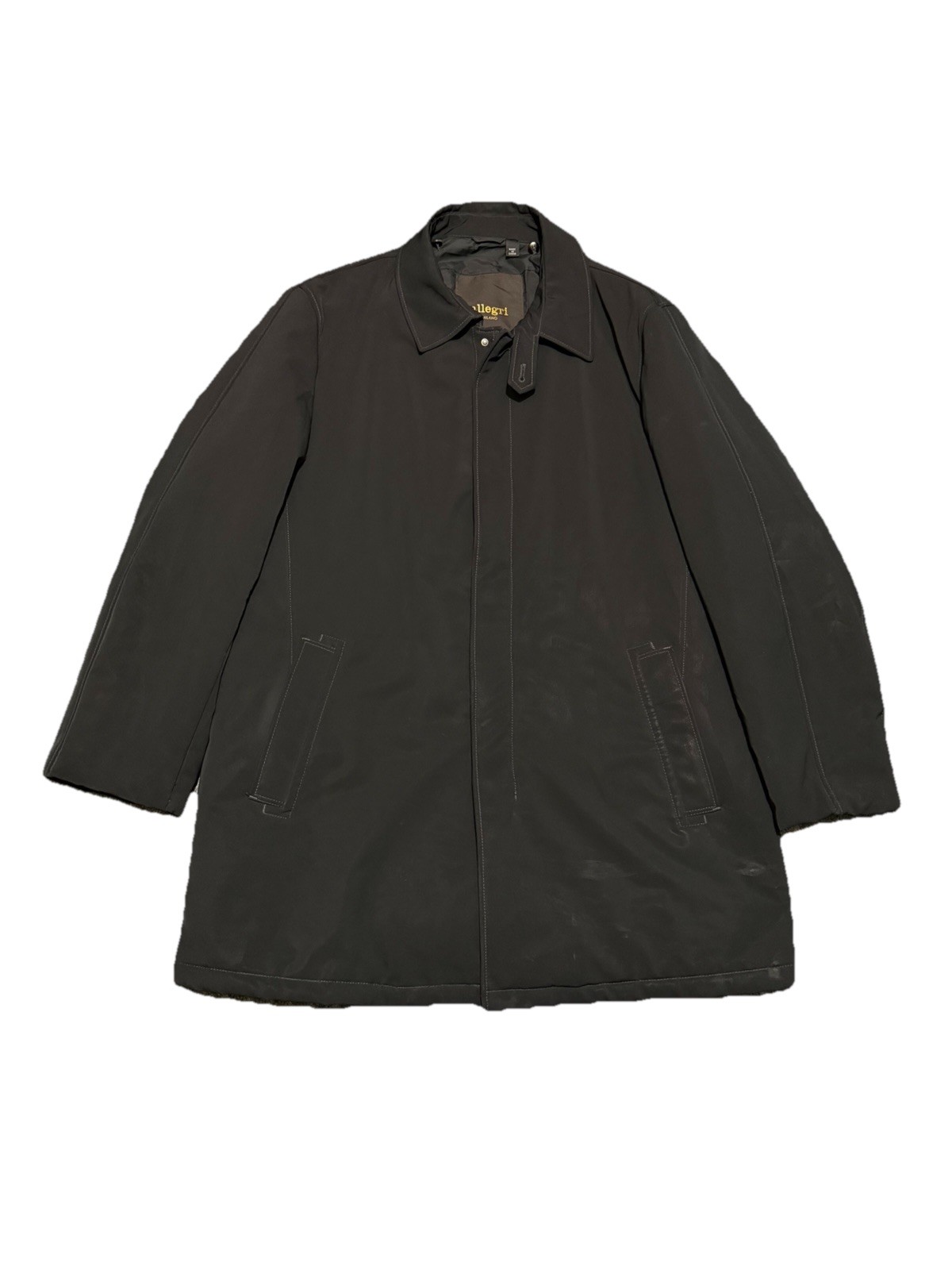 Allegri Milano Trench Coat Jacket Men’s Size XL (see Measurement) Made In Italy