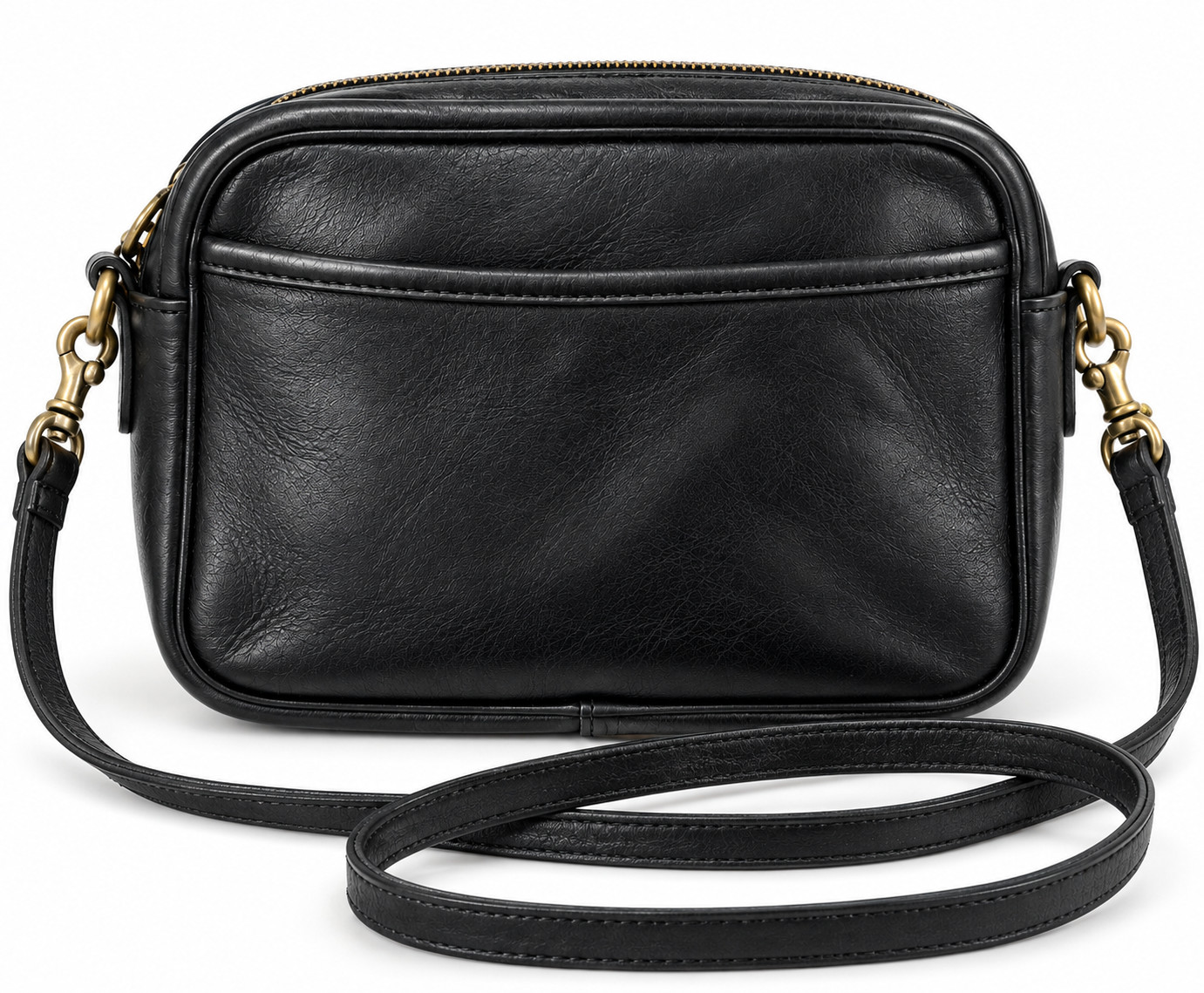 Vintage Coach Black Leather Crossbody Camera Bag Brass Early 2000s Vintage Coach Black Leather Crossbody Camera Bag Brass Early 2000s
