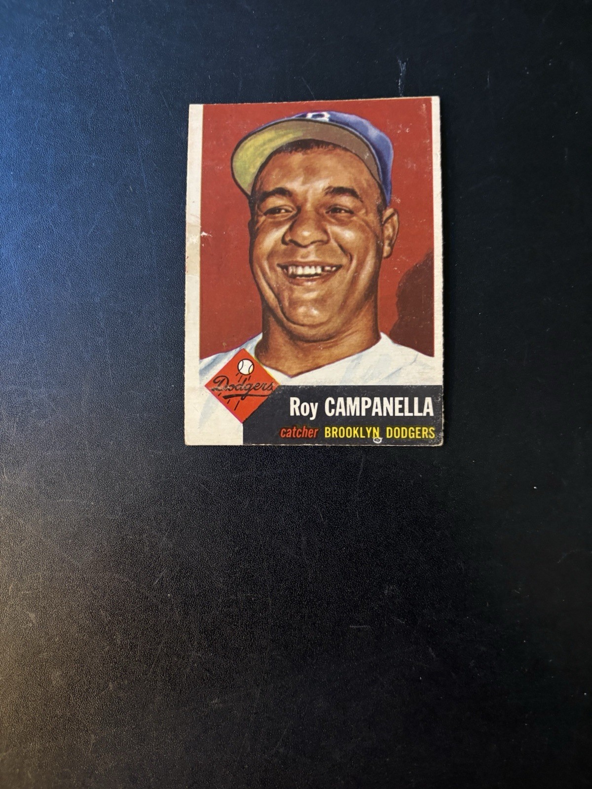 1953 Topps Baseball Card # 27 Roy Campanella Dodger HO F  TRIMMED