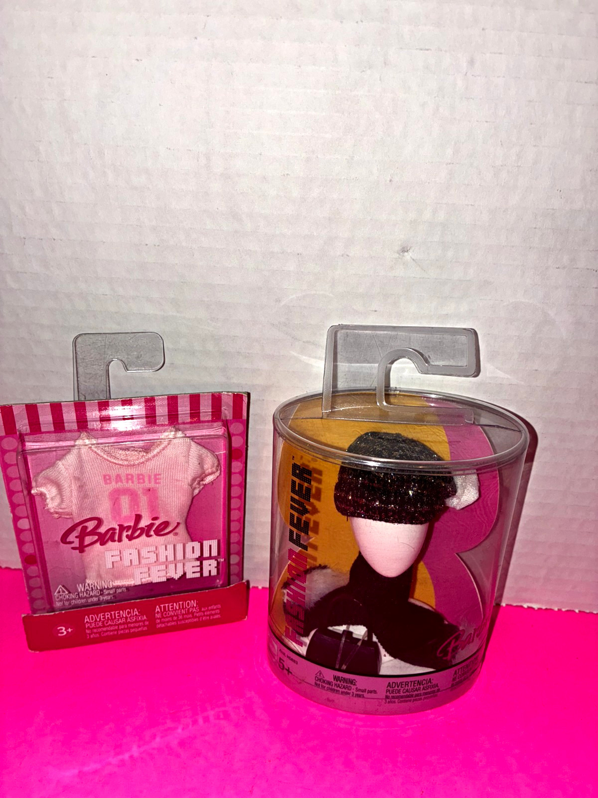 Barbie Fashion Fever Casual Top White/pink/hat scarf purse Barbie Fashion Fever Casual Top White/pink/hat scarf purse