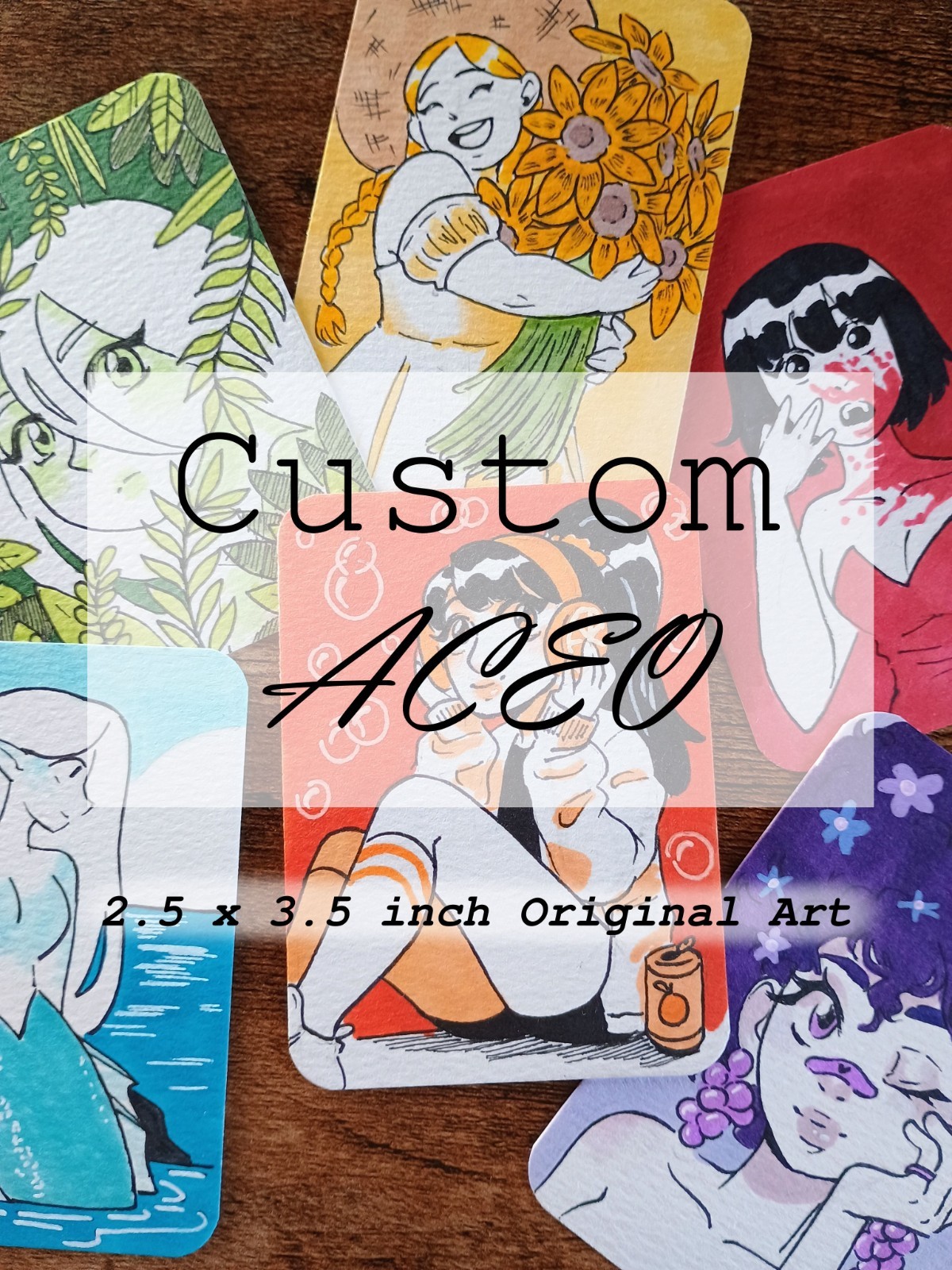 Custom ACEO-Original Art Commission-2.5 x 3.5 inch - OOAK