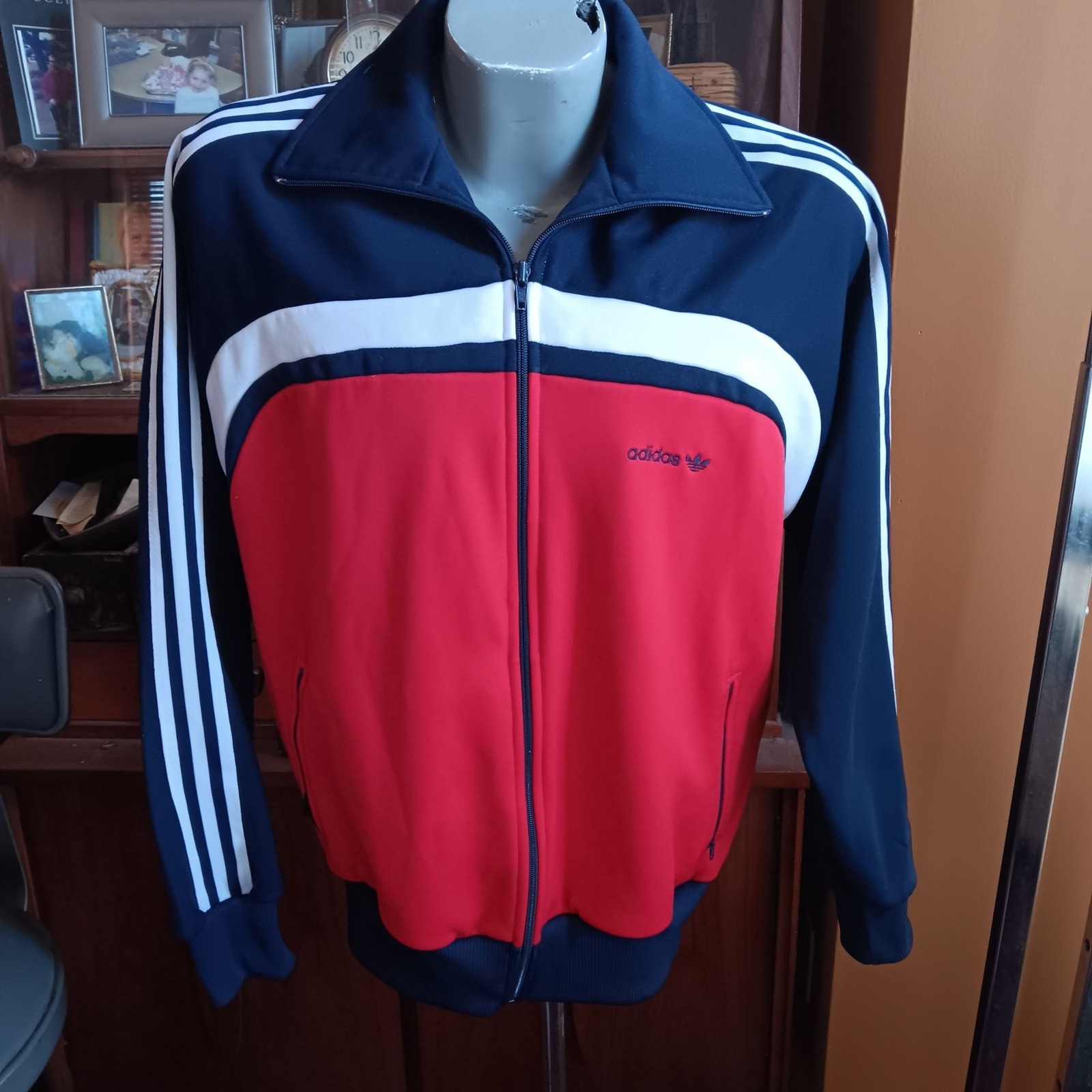 True Vintage Adidas Track Suit Jacket Pants 1980\'s Large Jogger Hip Hop OG