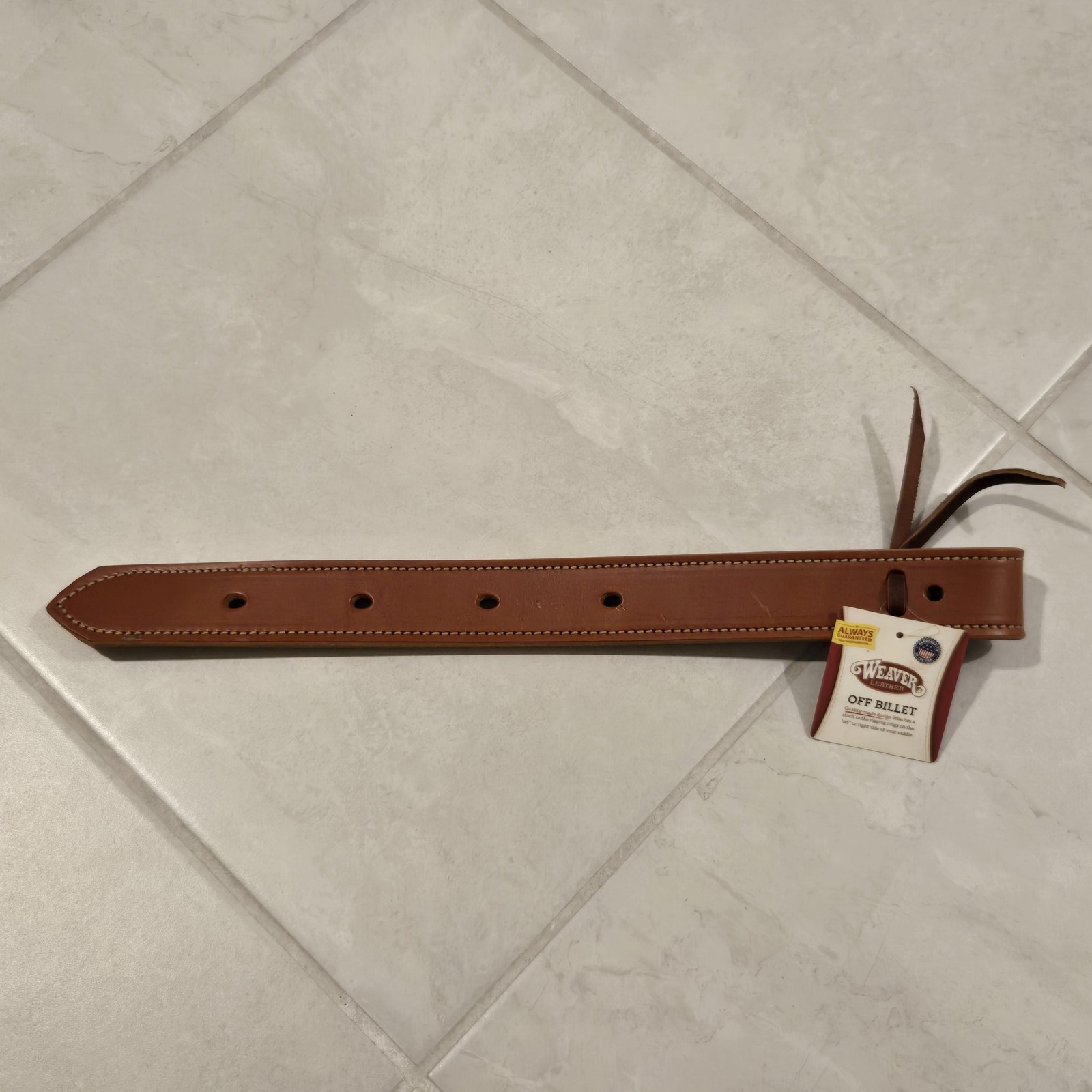Weaver Leather Off Billet Chestnut Skirting Leather Saddle Horse Strap USA New
