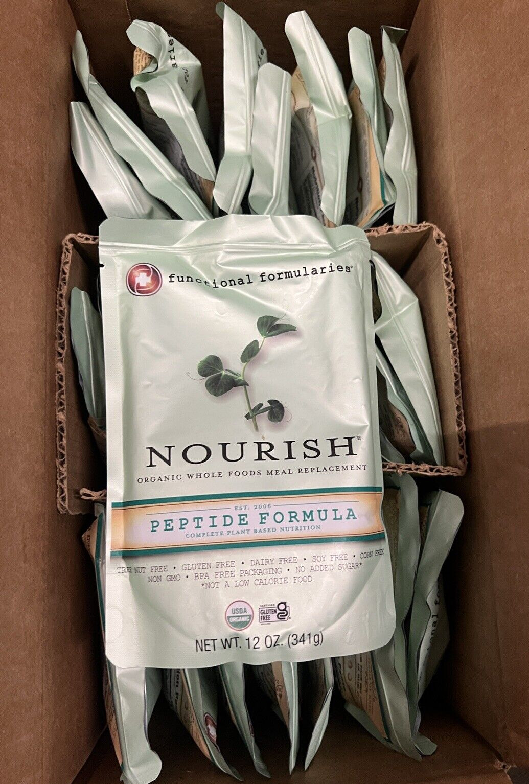 24 Pouches Nourish Peptide Tube Feeding Formula Functional Formularies 2027