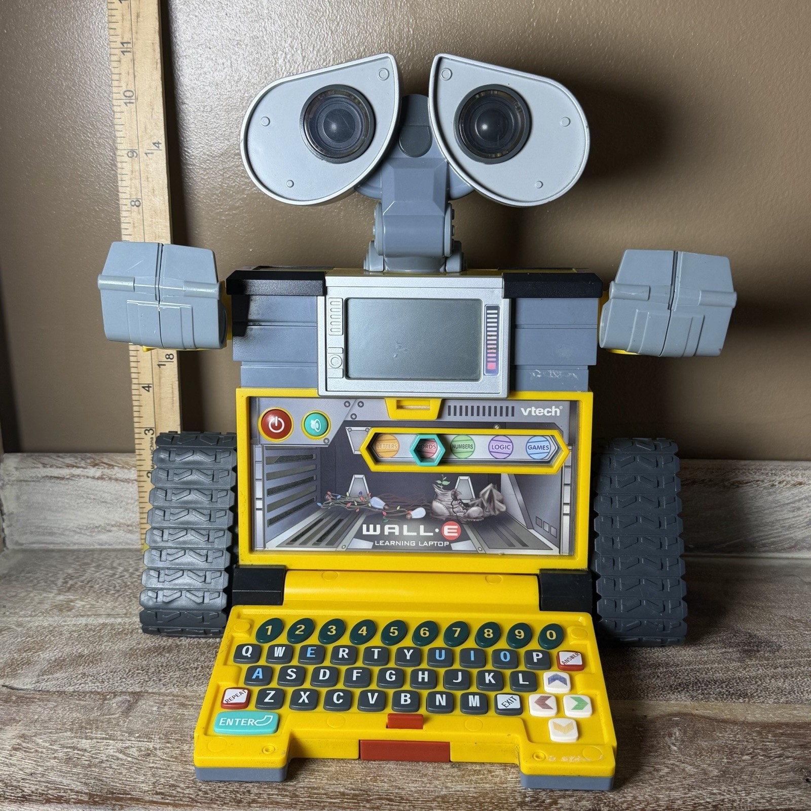 2008 V-Tech Disney Pixar Wall-E Learning Laptop TESTED - Fully Functional VGC