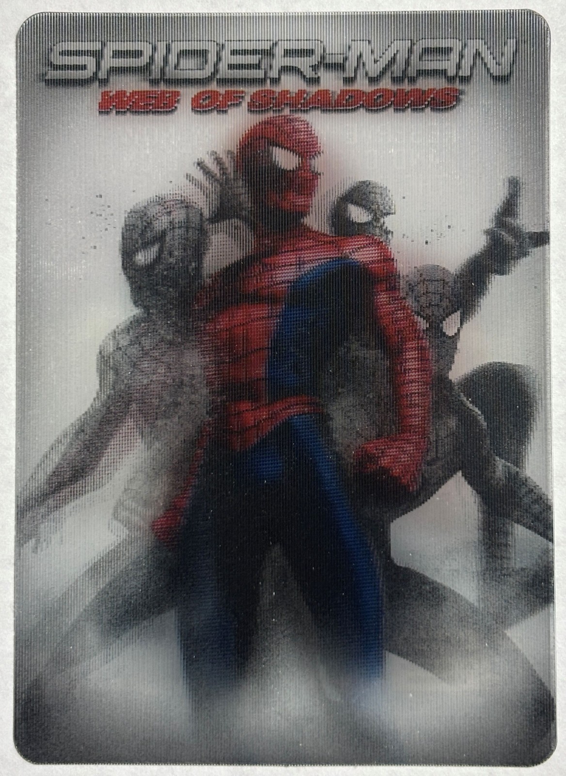 SPIDERMAN WEB OF SHADOWS VIDEO GAME PRE RELEASE GAME STOP LENTICULAR PROMO CARD