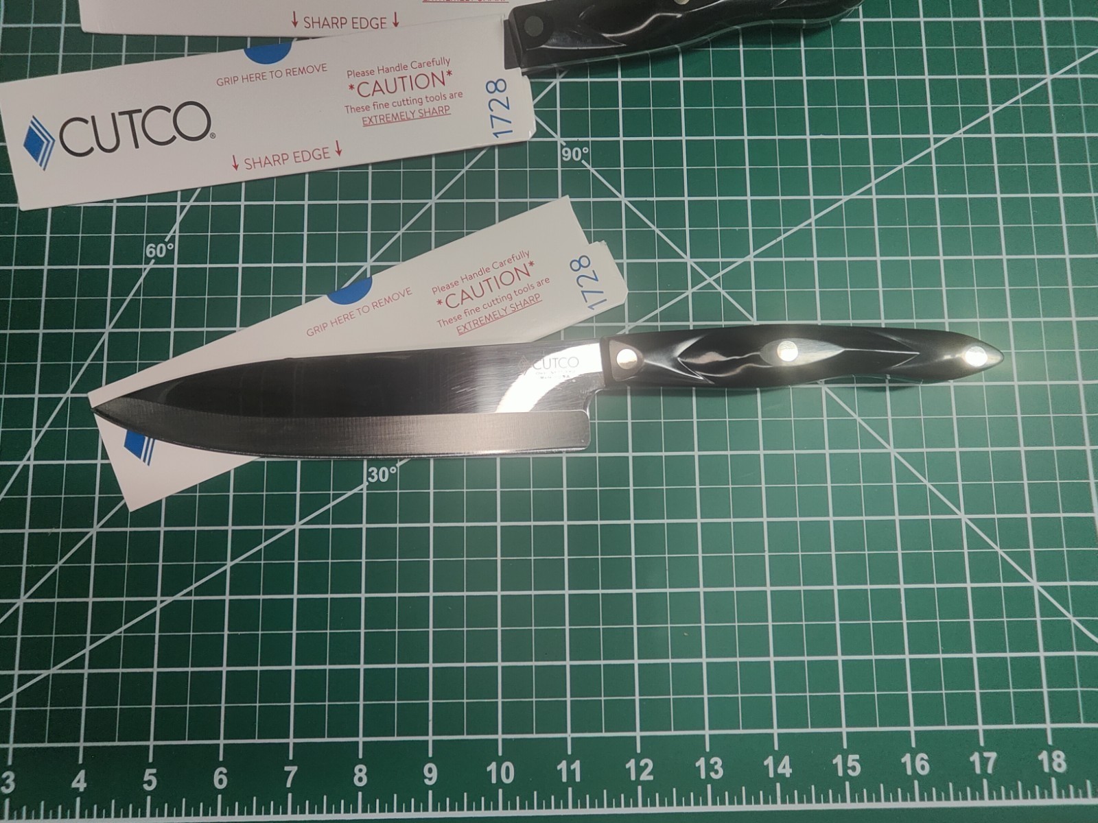 Cutco 1728 Petite Chef Knife. FRESHLY SERVICED BY THE CUTCO SERVICE CENTER 
