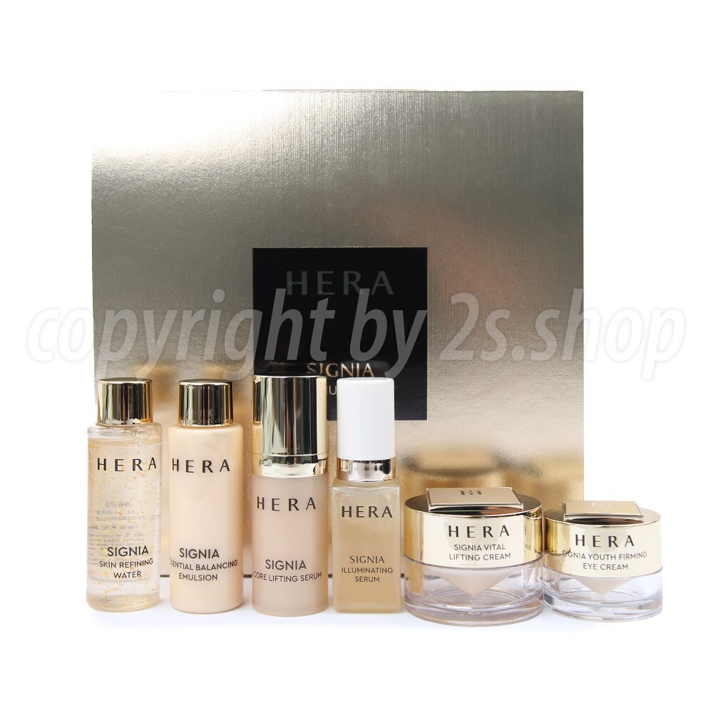 HERA SIGNIA Deluxe Kit  6Items Water,Serum,Emulsion,Firming Serum,EyeCream,Cream