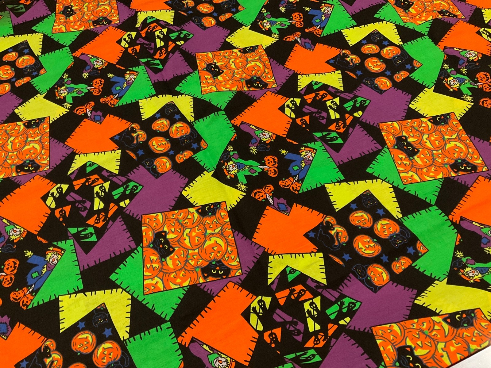 Bright Vintage Hallmark Cotton Fabric Aprox. 3.5 yds. x 60 inches Bright Vintage Hallmark Cotton Fabric Aprox. 3.5 yds. x 60 inches