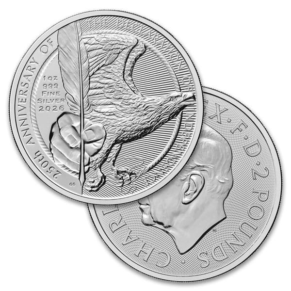 2026 BRITISH ROYAL MINT AMERICA 250th ANNIVERSARY 1oz SILVER COIN BU QUALITY 2026 BRITISH ROYAL MINT AMERICA 250th ANNIVERSARY 1oz SILVER COIN BU QUALITY