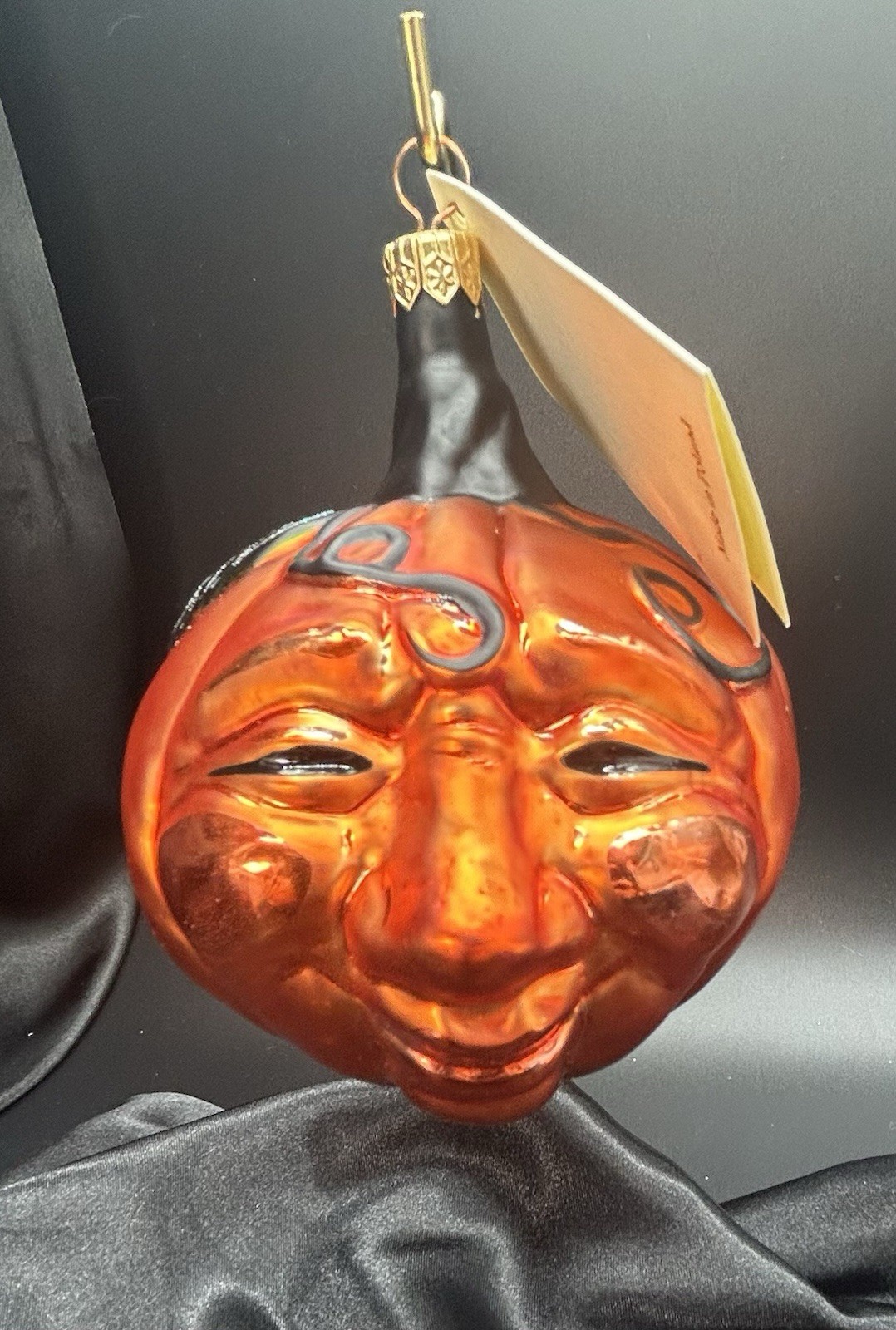 Vintage 1998 Patricia Breen “Fanciful Pumpkin” Halloween Glass Ornament 9812 NWT Vintage 1998 Patricia Breen “Fanciful Pumpkin” Halloween Glass Ornament 9812 NWT