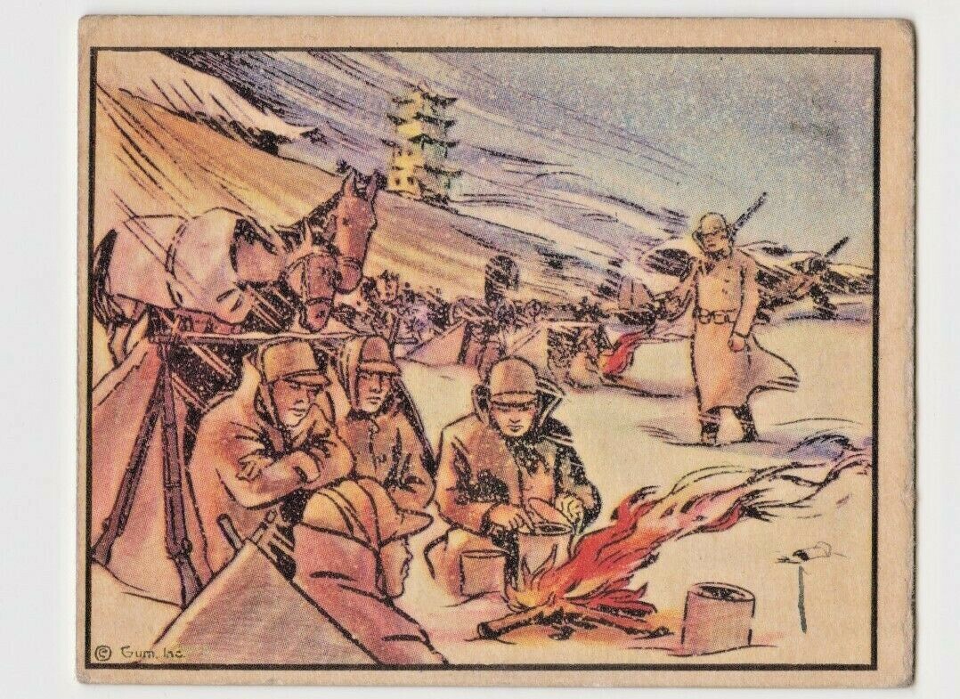 Horrors of War No 100 Blizzard Halts Military Operations 1938 Gum Inc VG Horrors of War No 100 Blizzard Halts Military Operations 1938 Gum Inc VG