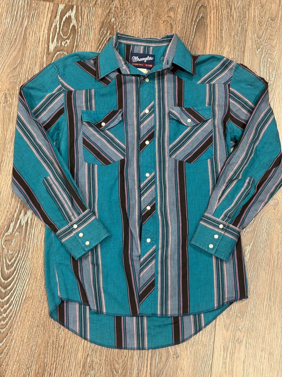 Vintage USA Wrangler Brushpopper Stripe Rodeo Cowboy Western
