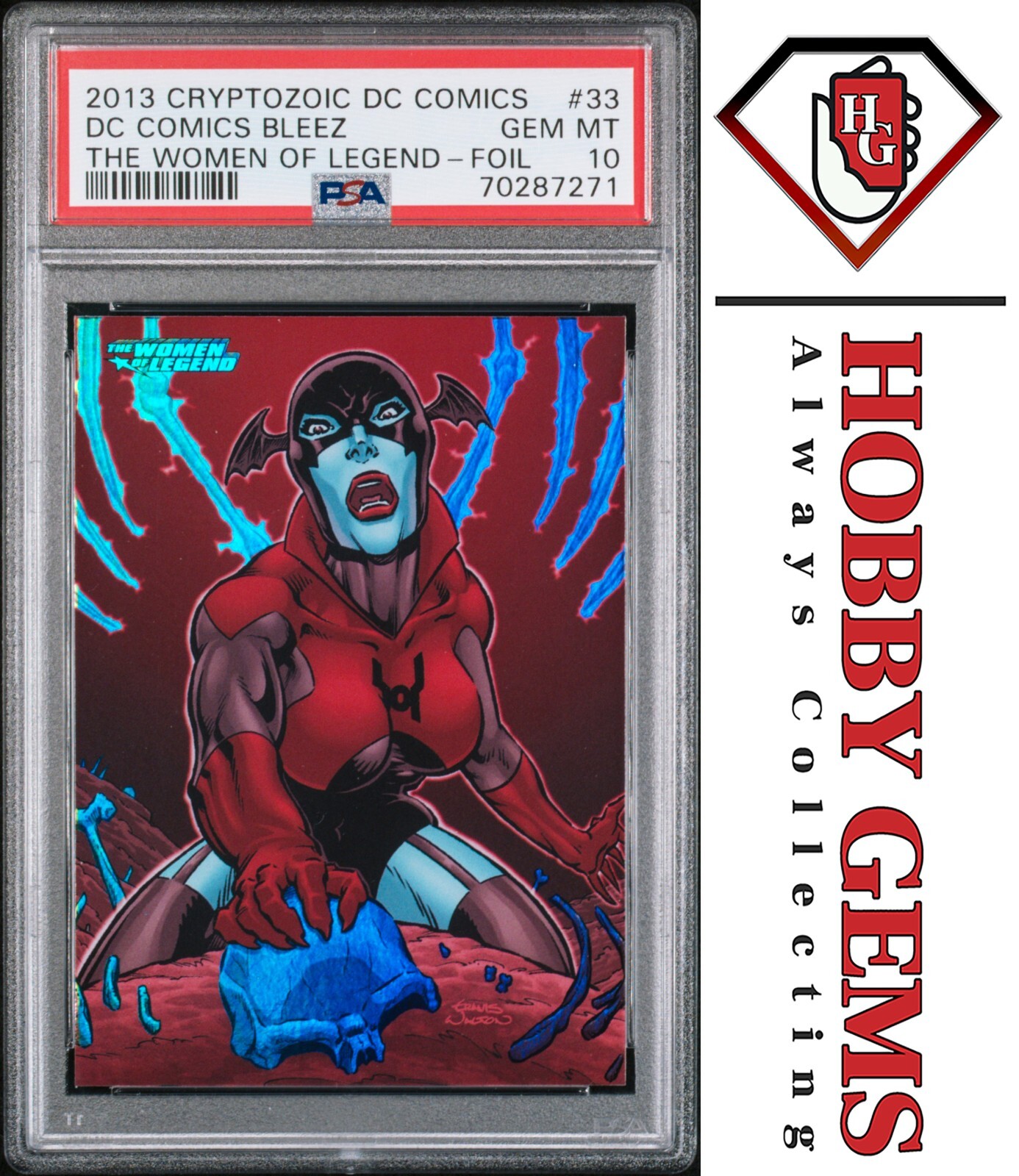 BLEEZ PSA 10 2013 DC Comics The Women of Legend Foil #33