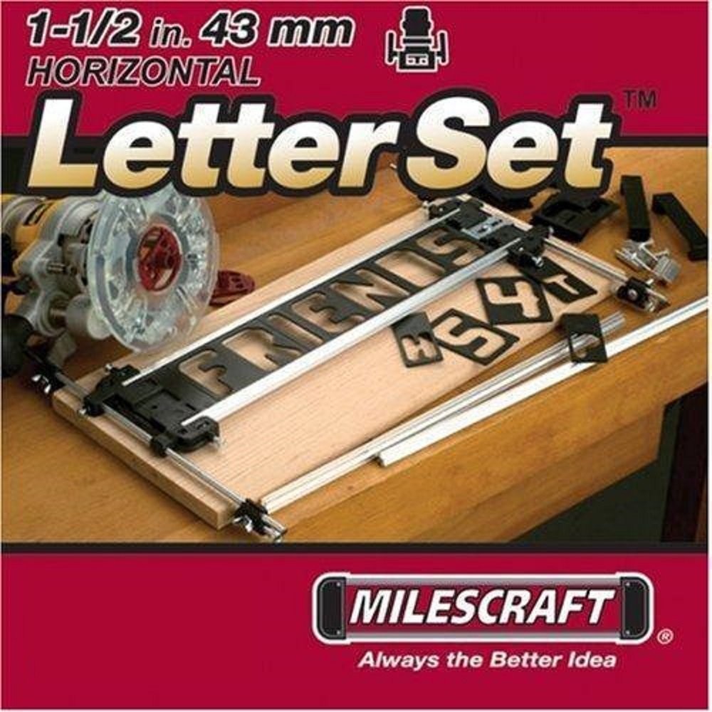 Sign Making Letter Engraving Jig Set Maker for Router Wood Woodworking Templ...