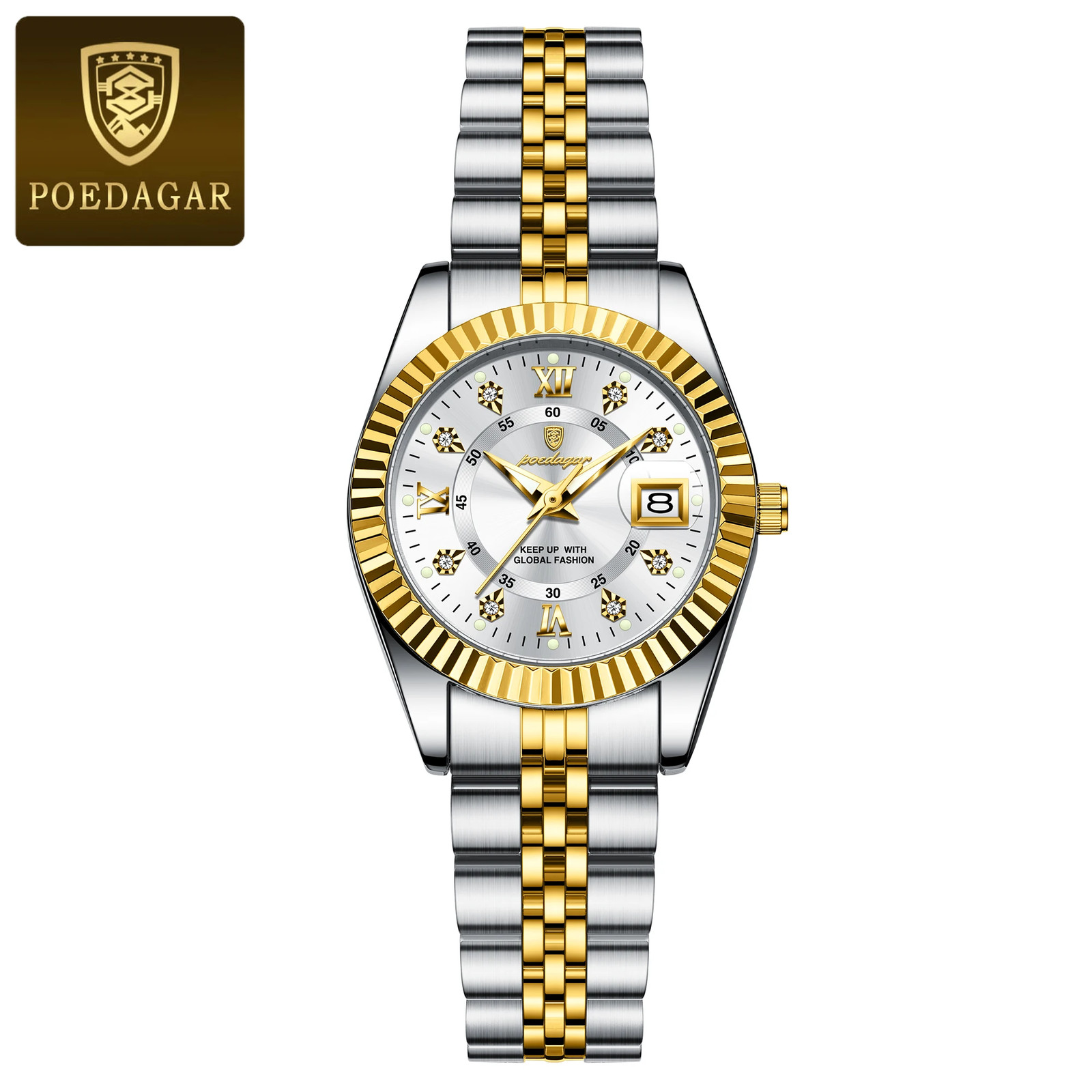 POEDAGAR Luxury and Elegant Women\'s Watch Stainless Steel Quartz Women\'s Watch POEDAGAR Luxury and Elegant Women\'s Watch Stainless Steel Quartz Women\'s Watch