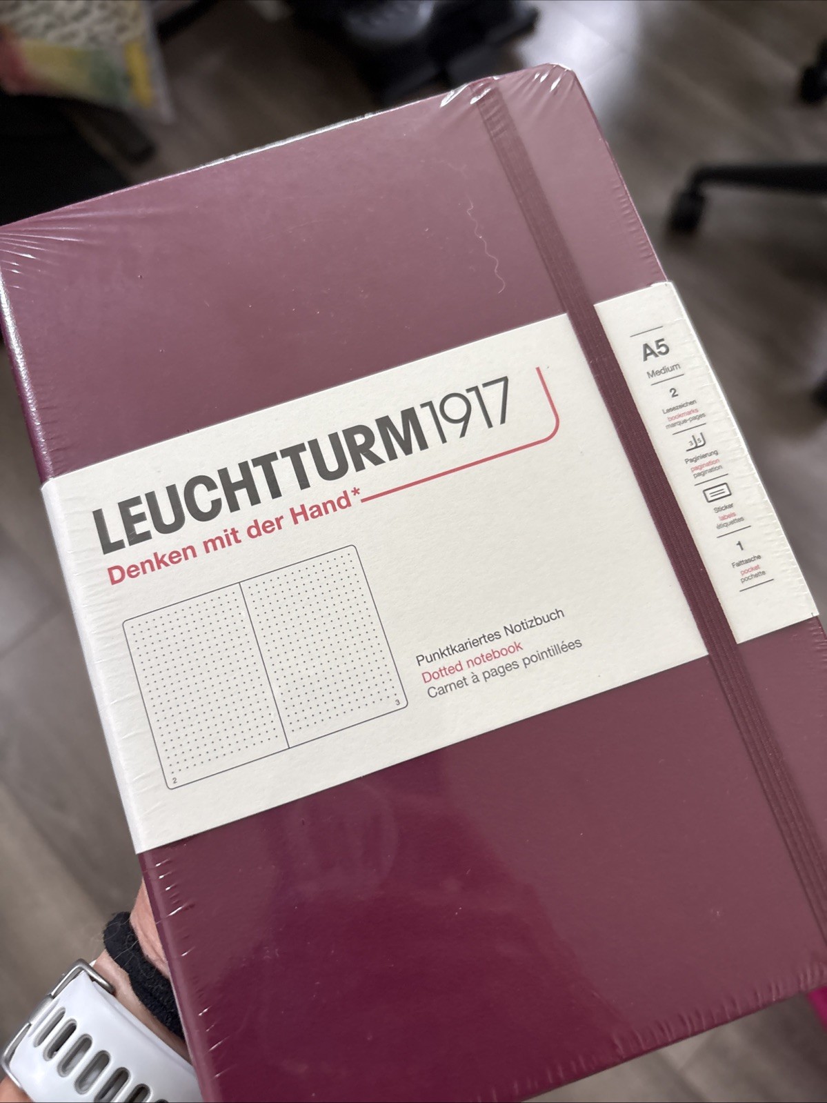 LEUCHTTURM1917 A5 Classic Hardcover Port Red New LEUCHTTURM1917 A5 Classic Hardcover Port Red New