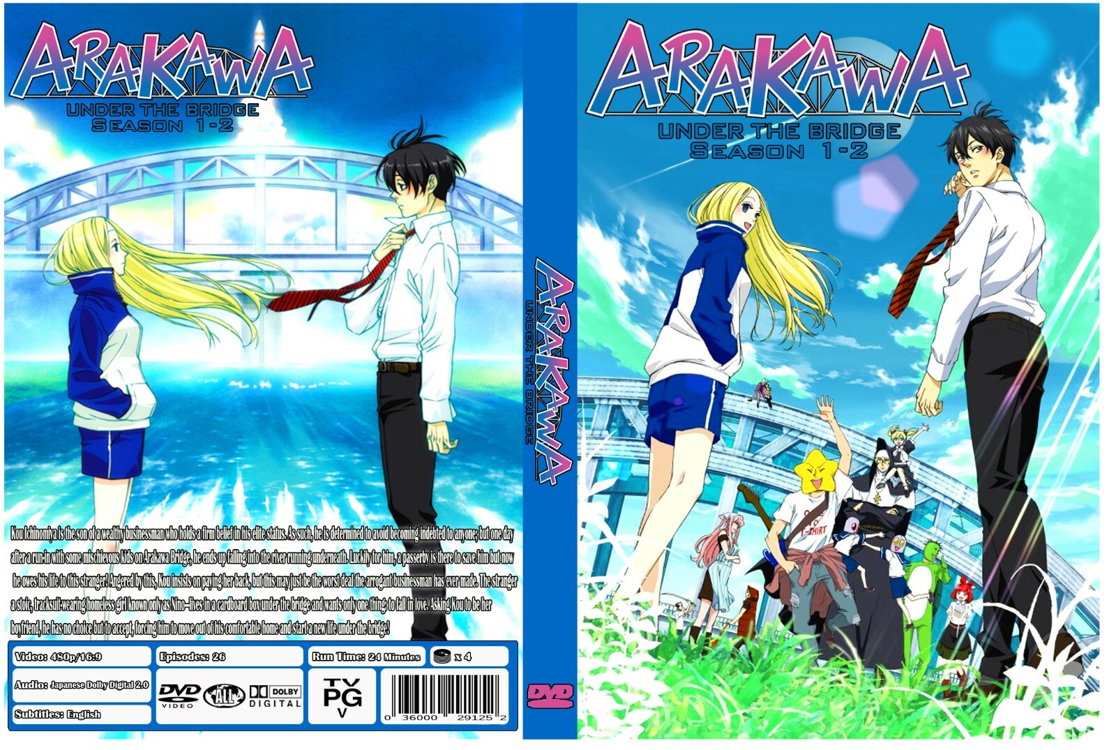 Arakawa Under The Bridge Anime Series Season 1-2 Episodes 26 Arakawa Under The Bridge Anime Series Season 1-2 Episodes 26
