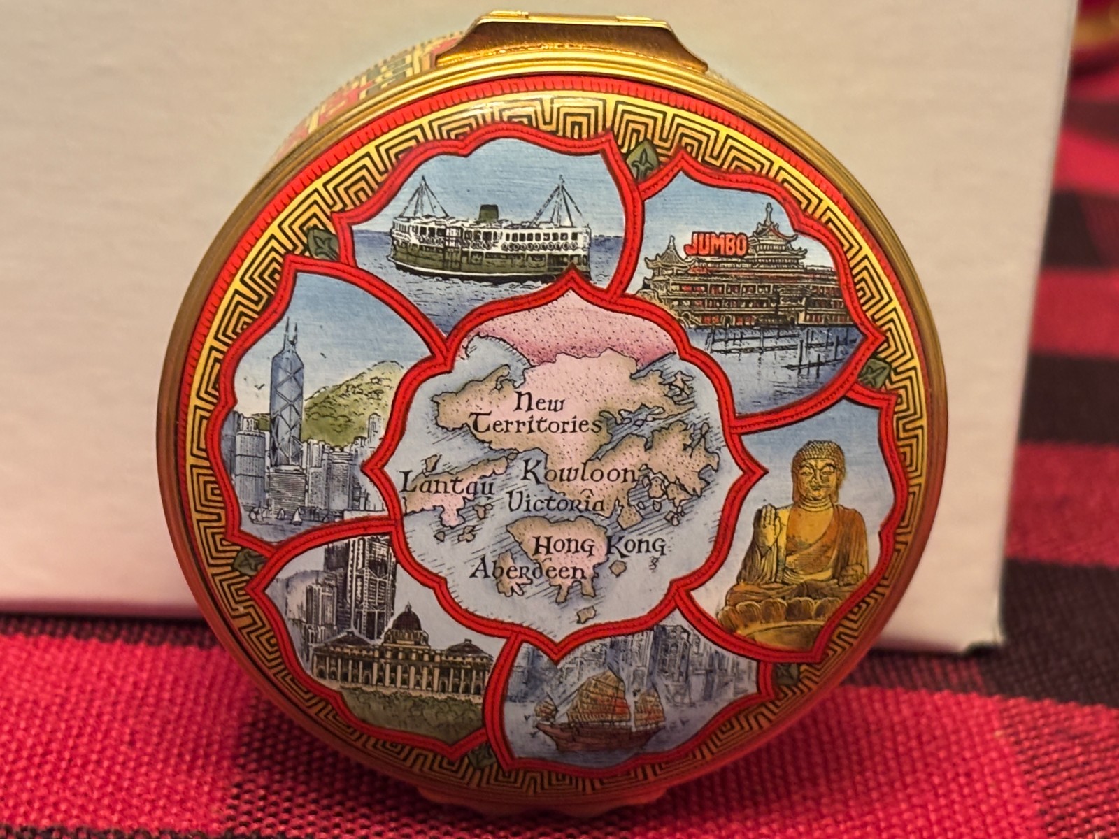 Halcyon Enamel Trinket Box \